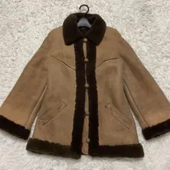 英国製】Morlands リアルムートンコート リアルファー 本革 羊革