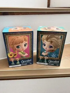 Qposket アナとエルサ ディズニープリンセス フィギュアセット