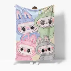 【新品】Labubuラブブ ブランケット 75cm×100㎝