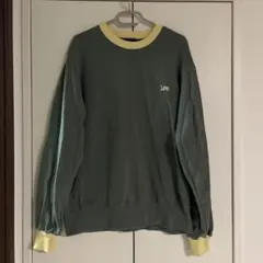 Lee トレーナー グリーン/イエロー　M