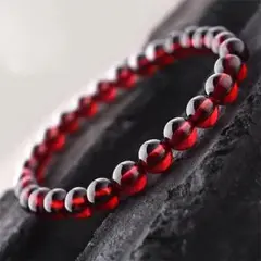 天然石　ガーネット　ブレスレット