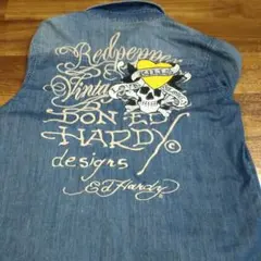 Ed Hardy REDPEPPER デニムシャツ M