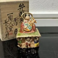 獅子舞香合 伊東桂楽作 楽焼 共箱 - メルカリ