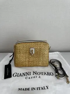 GIANNI NOTARO Carol J ベージュ横長トートバッグ - メルカリ