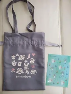 Karel Capek アリス巾着トートバッグ&ミニクリアファイルのサムネイル