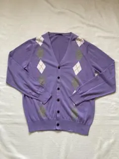 ユニクロメンズコットン100%カーディガン〔L〕 美品 伸縮性有り 最終最終値