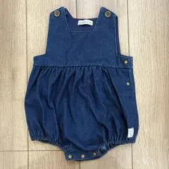【美品】conoco デニム風ロンパース80