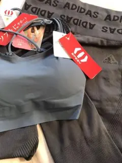 adidasトレニング、ヨガパンツ➕スポーツブラ　更に値下げ中