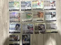 ワンピースカード　黒クロコダイルデッキ+調整パーツ