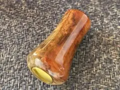 わたらせ樹脂工房製花梨瘤葡萄杢ノブ　シマノ用右　ノーマル塗装です。 わたらせ樹脂工房製花梨瘤葡萄杢ノブ シマノ用 左 ノーマル塗装仕様