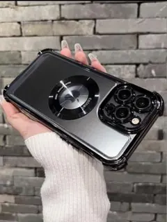 iPhone12promaxケース クリア レンズ保護 MagSafe充電