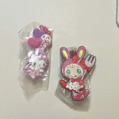 ハローキティ x メゾピアノ カプセルラバーキーホルダー