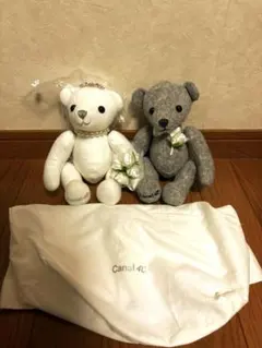 ４℃ウエディングベア　白熊　クマのぬいぐるみ　ウェルカムスペース　結婚式アイテム