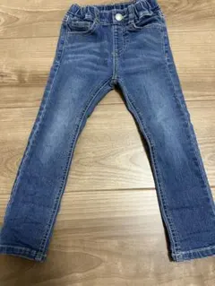 デニムブルー ストレートパンツ 100cm