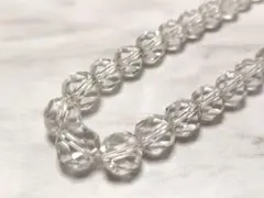 本水晶　ネックレス　アクセサリー　ジュエリー　サイズグラデ　SILVER