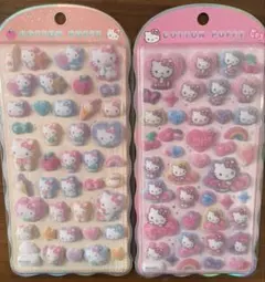 サンリオ　ハローキティ　コットンパフィーシール セット