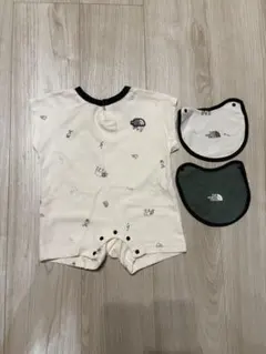 美品 THE NORTH FACE ロンパース スタイセット 70