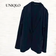 UNIQLO/テーラードジャケット/Ｍ/羽織り/薄手/伸縮性あり/ネイビーのサムネイル