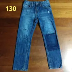デニム ジーパン 130 長ズボン ダメージ H&M