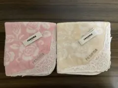 renoma レノマ ハンカチ 2枚セット ピンク&ベージュ