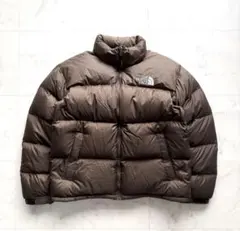 THE NORTH FACE ヌプシ ブラウン センターロゴ