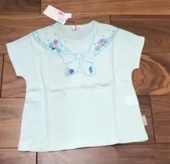 ☆KP☆セーラー風 水色 Tシャツ 120サイズ リボン刺繍