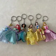 ディズニープリンセス キーホルダー 6体セット
