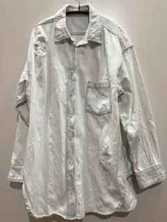 ジーナシス　カットオフ　デニム　シャツ