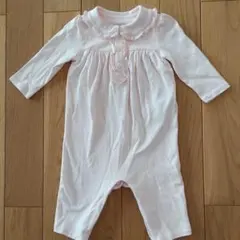 ★美品★ベビーピンク　ラルフローレン　長袖ロンパース　6m/70cm