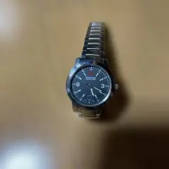 新品電池 稼働 美品✨VICTORINOX メンズ 腕時計 スイス製 黒文字盤 