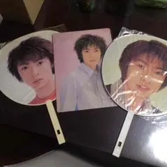 【未使用】嵐 相葉雅紀 じゃんぼうちわ2枚&下敷き