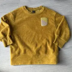 マスタード色トレーナー 100