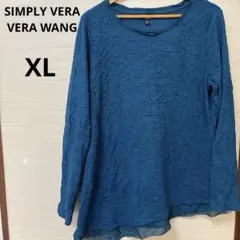 SIMPLY VERA VERA WANG（XL）ターコイズ長袖トップス