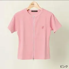 ✩.*˚GORGE Ｗｚｉｐピグメントカーディガン ピンク✩.*˚のサムネイル