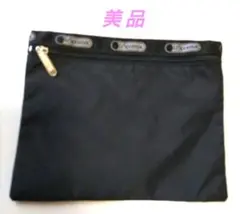 【美品】LeSportsac 黒 ポーチ 小物入れ