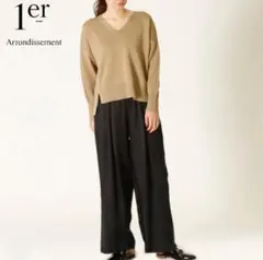 1er Arrondissement リビエラコードＶネックプルオーバー　長袖