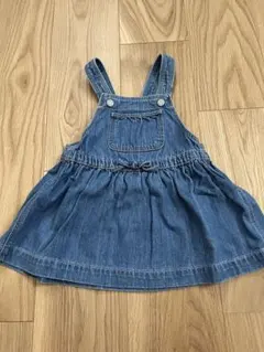 【90cm】GAP デニムサロペットスカート