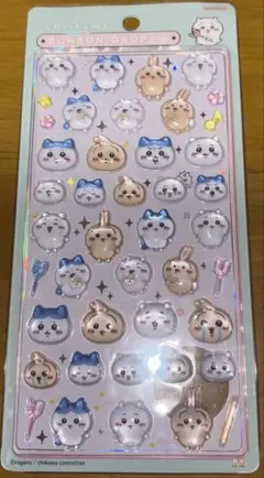 ボンボンドロップシール ちいかわハチワレうさぎ