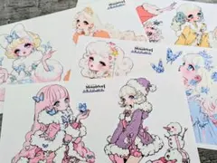 海外ステッカー ★人物ステッカー★ 【M-30】 韓国作家様　おすそ分け