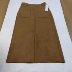 【新品タグ付】GU スエードタッチナローミディスカート　Lサイズ