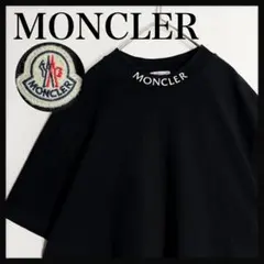 美品☆高級モデル☆ワッペン刺繍ロゴ】モンクレール Tシャツ 半袖 入手