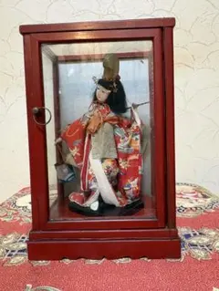 閉店セール】 桃山作 桜山 日本人形 ガラスケース入り 市松人形 - メルカリ