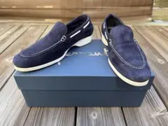 フェランテ / FERRANTE / NAVY M / スエードデッキシューズのサムネイル