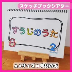すうじのうた【素材のみ】　スケッチブックシアター保育教材