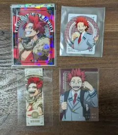 僕のヒーローアカデミア　切島鋭児郎　カード　ステッカー　缶バッジ