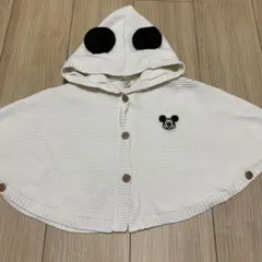 ミッキー ポンチョ 白