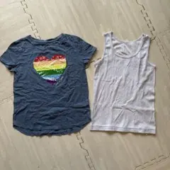 140 GAP Tシャツ & Obakenu タンクトップ 2点セットのサムネイル
