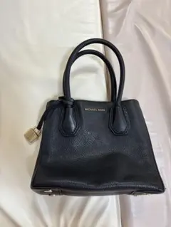 MICHAEL KORS ブラックレザー ハンドバッグ