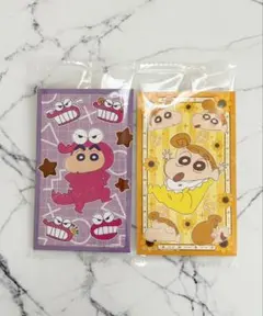最新弾　クレヨンしんちゃん　でかチョコビ　20周年　ダイカットステッカー　2枚①のサムネイル
