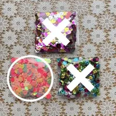 スパンコール 素材 多色 ホログラム 花 サークル ハート ピンク ハンドメイド